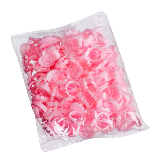 Heart blooming glue rings