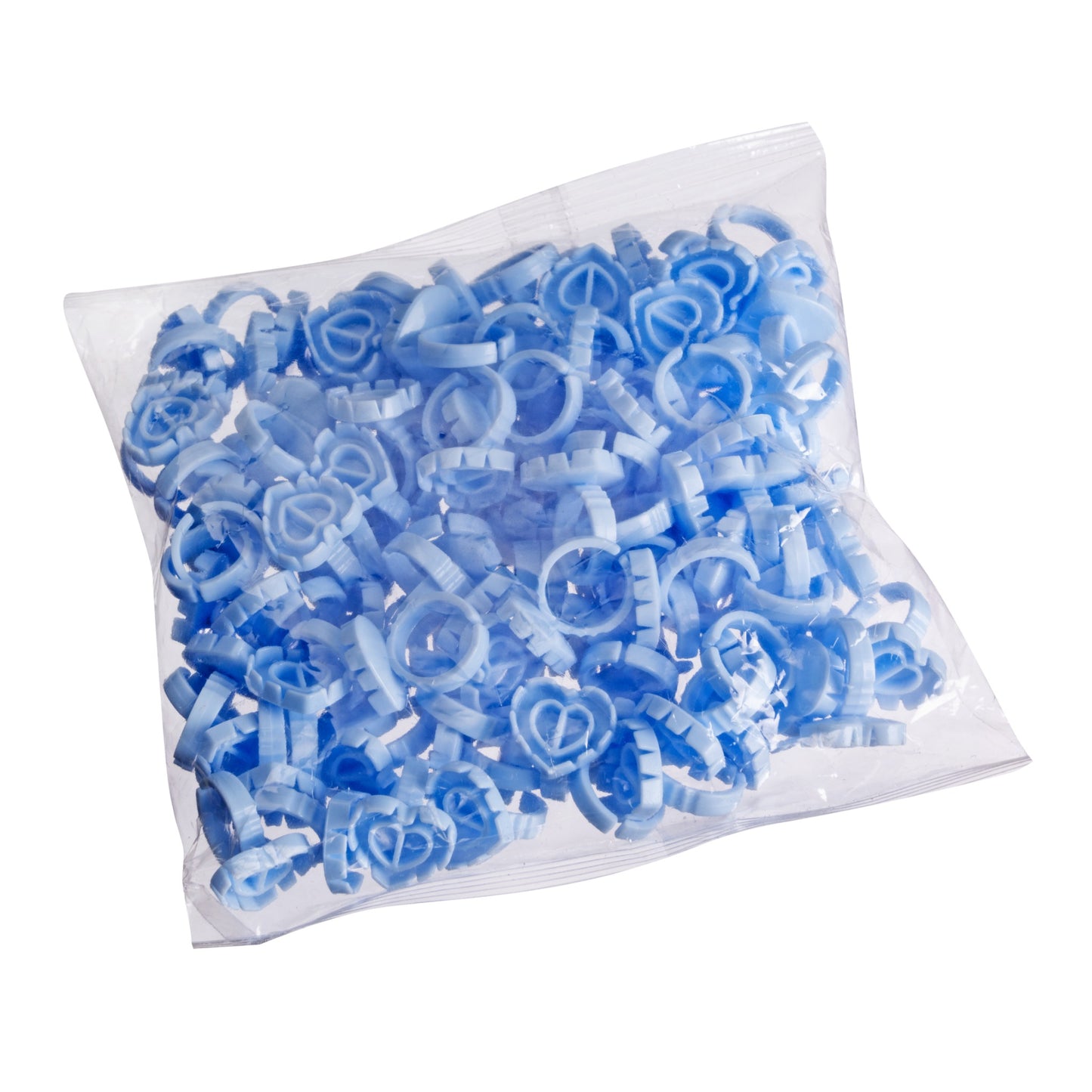 Heart blooming glue rings